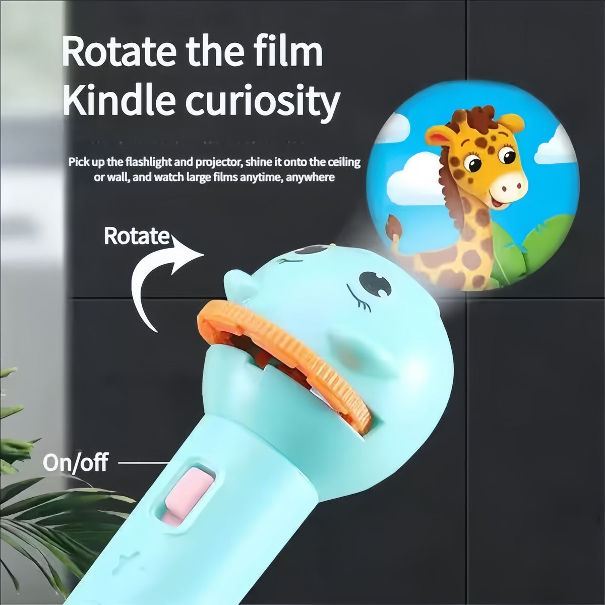 3 Slide Films Projection Torch Light Toy ----24 random patterns