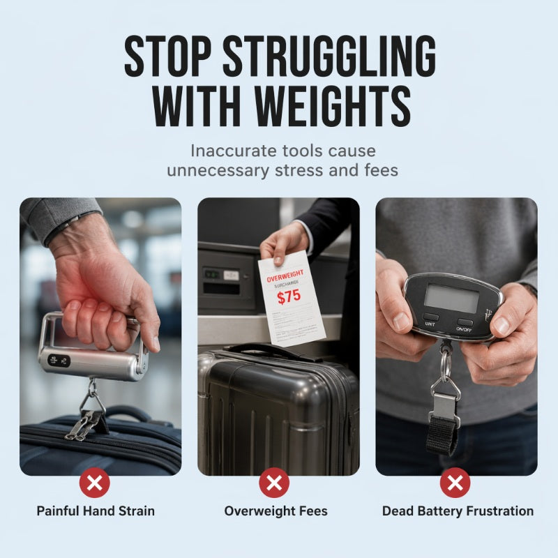 🧳 Digital Luggage Scale – Portable Handheld Travel Weight Scale