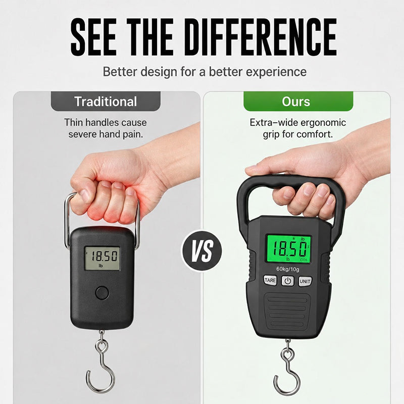 🧳 Digital Luggage Scale – Portable Handheld Travel Weight Scale